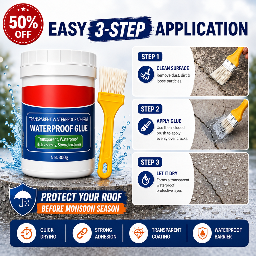 Transparent Waterproof Glue ( Pack Of 2 )