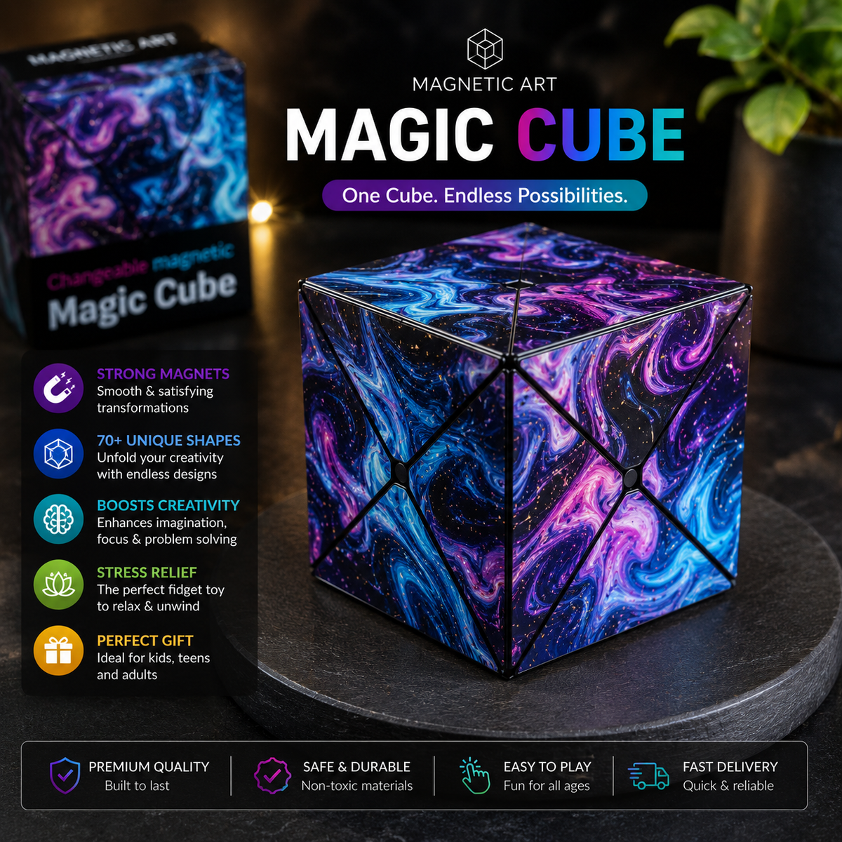Magic Cube Shape Shifting Puzzle Box